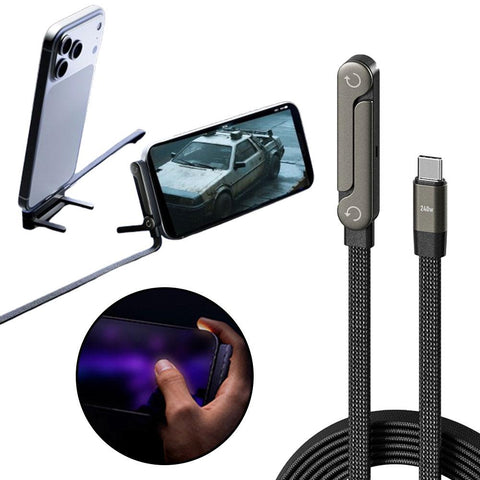 Fast Charging Type C Cable Foldable Stand 240W Gaming Cable - Ryprime