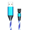540 Rotate Luminous Magnetic Cable 3A Fast Charging Mobile Phone Charge Cable For LED Micro USB Type C For I Phone Cable - Ryprime