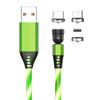 540 Rotate Luminous Magnetic Cable 3A Fast Charging Mobile Phone Charge Cable For LED Micro USB Type C For I Phone Cable - Ryprime