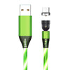 540 Rotate Luminous Magnetic Cable 3A Fast Charging Mobile Phone Charge Cable For LED Micro USB Type C For I Phone Cable - Ryprime