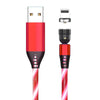 540 Rotate Luminous Magnetic Cable 3A Fast Charging Mobile Phone Charge Cable For LED Micro USB Type C For I Phone Cable - Ryprime