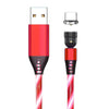 540 Rotate Luminous Magnetic Cable 3A Fast Charging Mobile Phone Charge Cable For LED Micro USB Type C For I Phone Cable - Ryprime