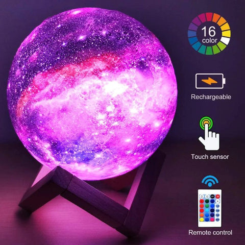 3D Printing Moon Light Galaxy Light - Ryprime